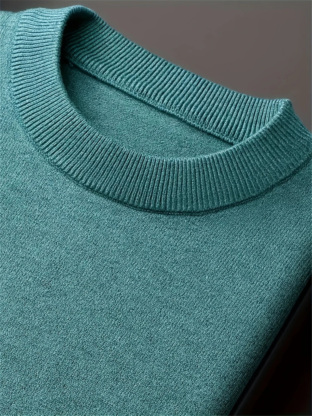 Rundhals Strickpullover für Herren