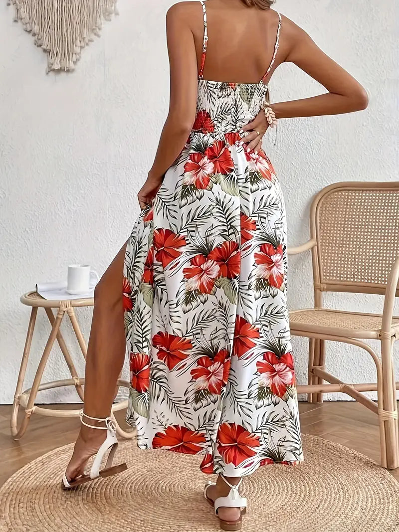 Ärmelloses Spaghetti-Träger Kleid