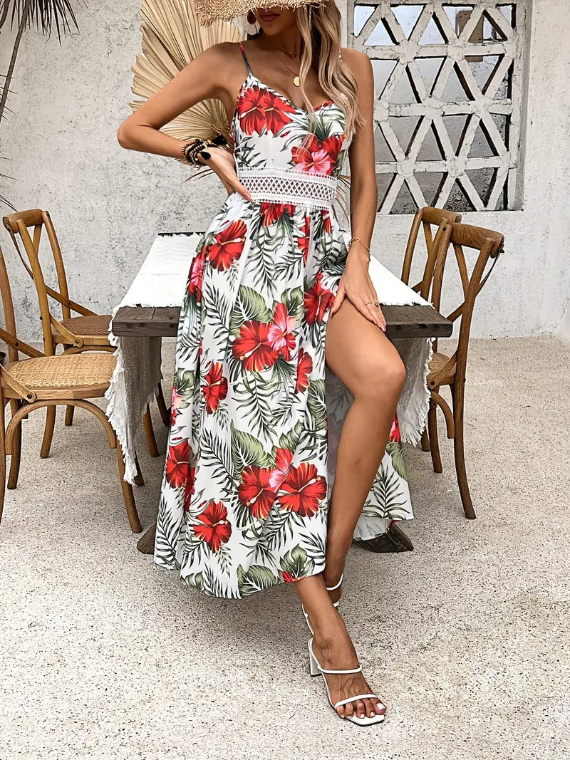 Ärmelloses Spaghetti-Träger Kleid