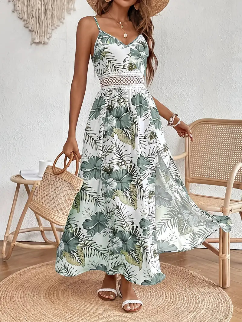 Ärmelloses Spaghetti-Träger Kleid