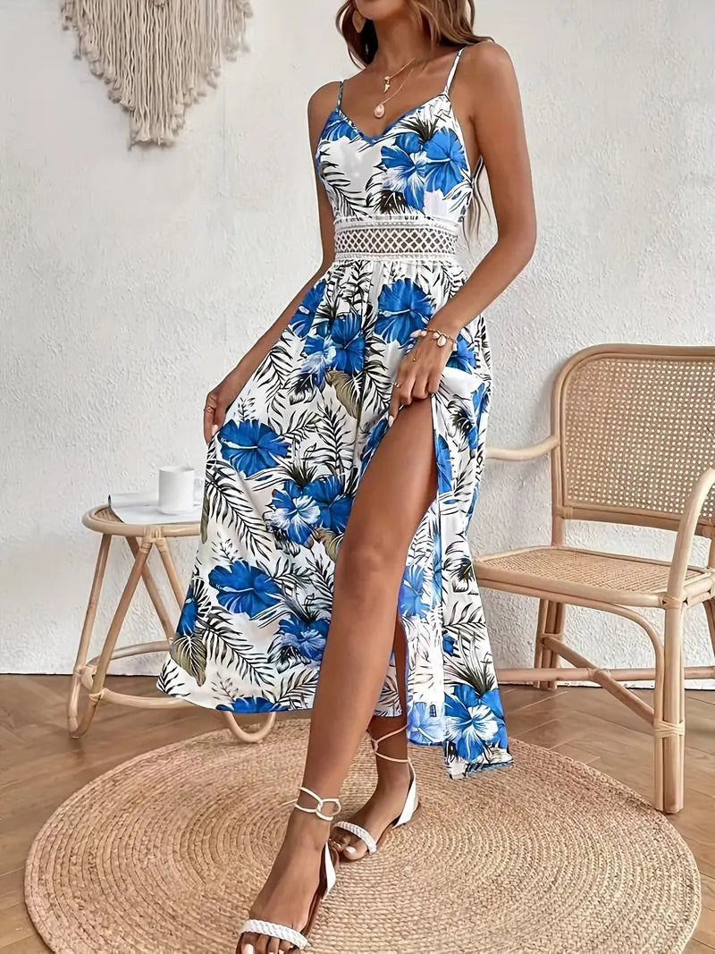 Ärmelloses Spaghetti-Träger Kleid