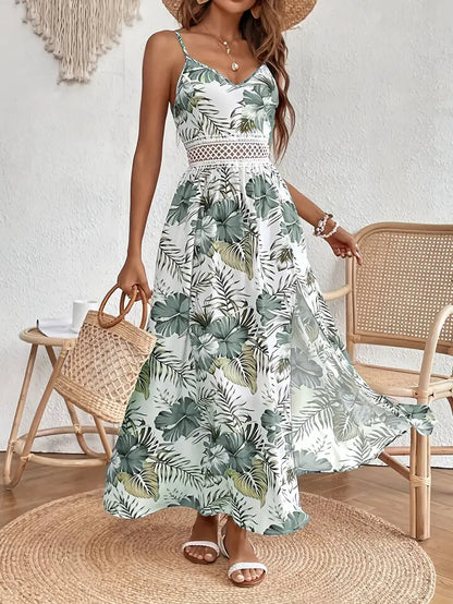 Ärmelloses Spaghetti-Träger Kleid
