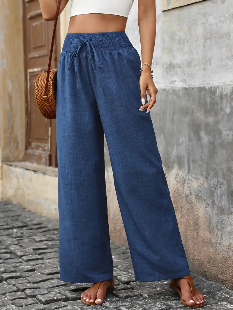 Lässige Hose mit hoher Taille
