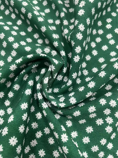 Weite&nbsp;Sommer Hose mit Rüschen Saum und&nbsp;Blumenmuster