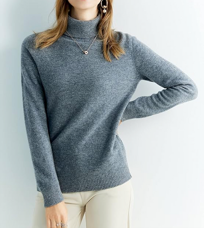 Damen Strickpullover mit Rollkragen