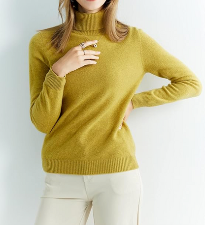 Damen Strickpullover mit Rollkragen